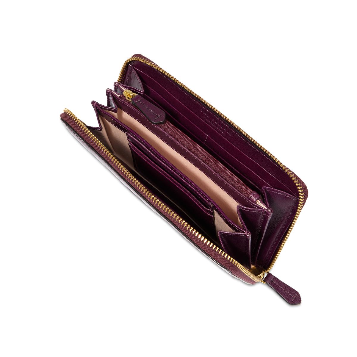 The Bridge Portafoglio Lucrezia Zip Aroundd Grape - 3