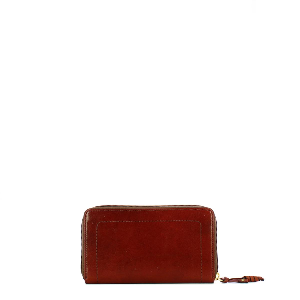 The Bridge Portafoglio Zip Around grande Marrone - 2