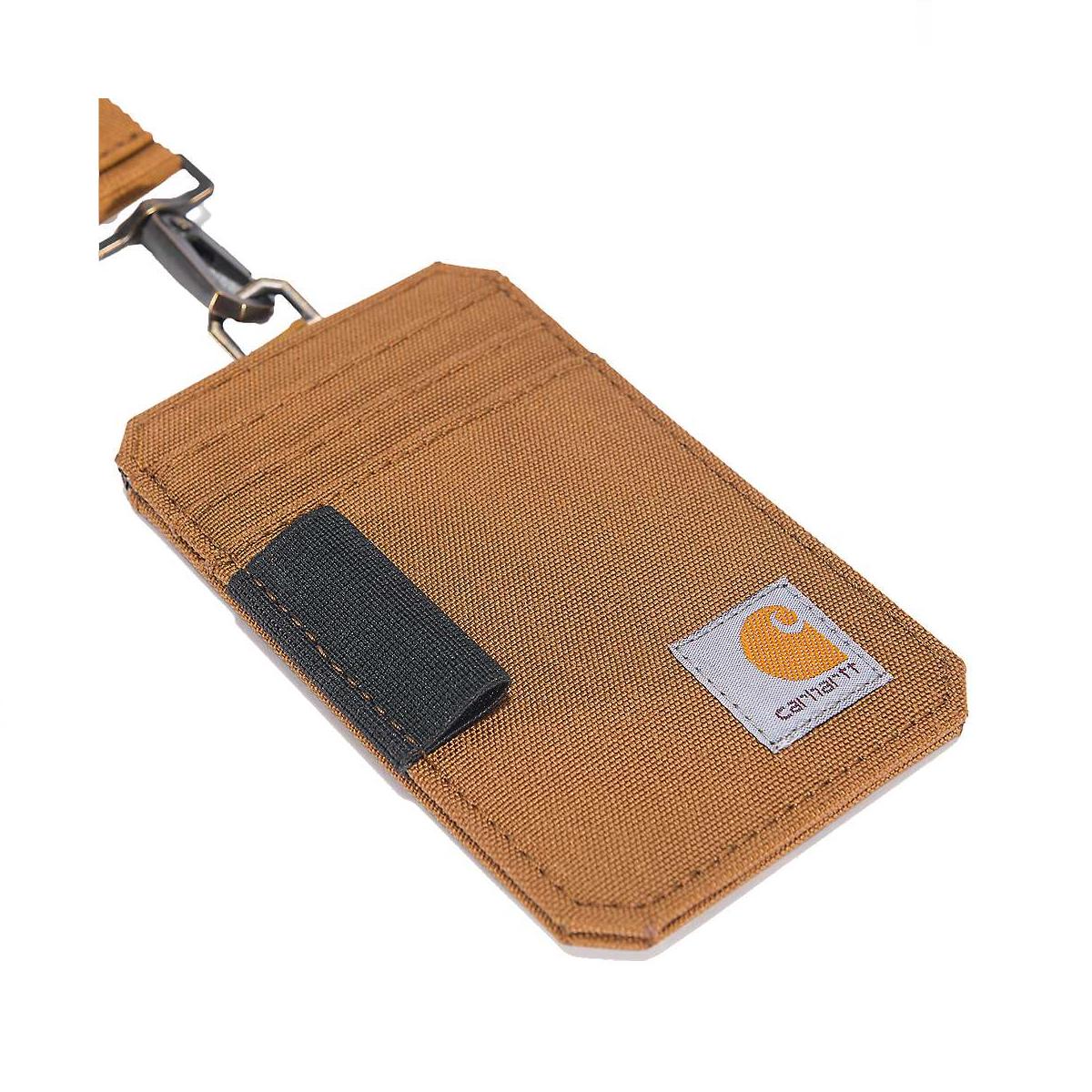 Carhartt Portatessere Duck ID Holder Brown - 3