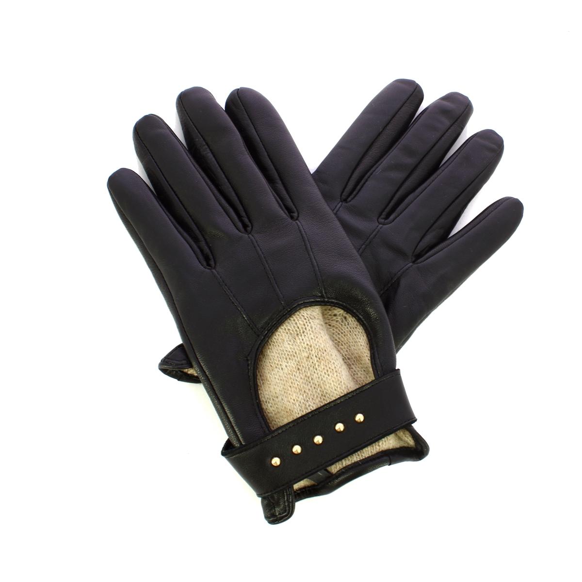 Gianni Chiarini Guanti in nappa Nero Oro - 1