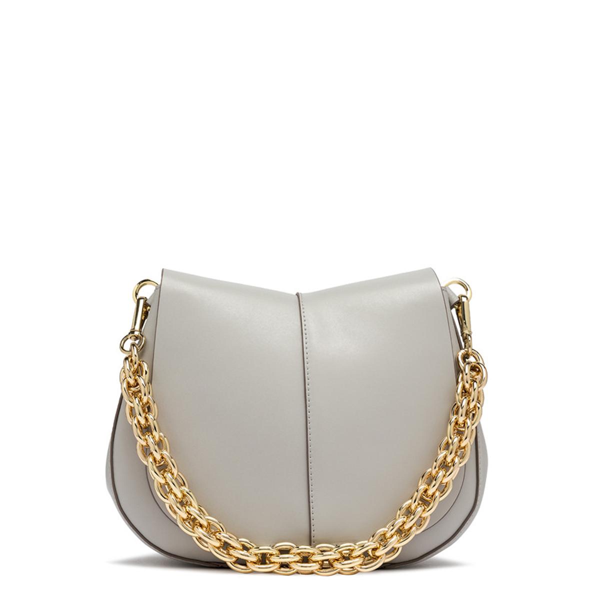 Gianni Chiarini Borsa a tracolla Helena Round Small con catena Silice - 1
