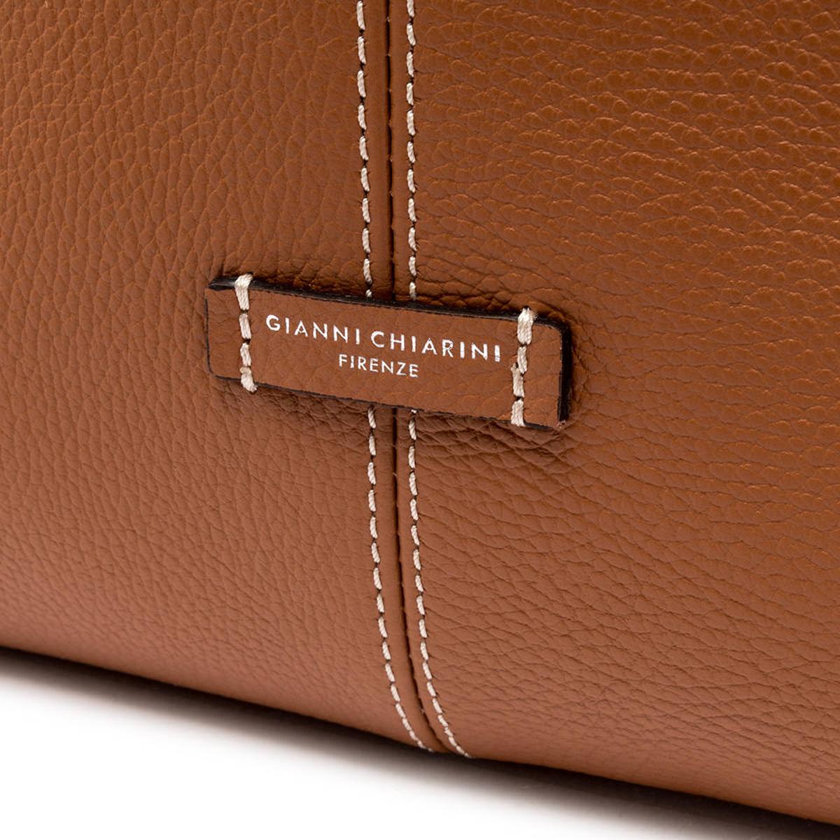 Gianni Chiarini Borsa a spalla Norma Maxi Caramello - 6