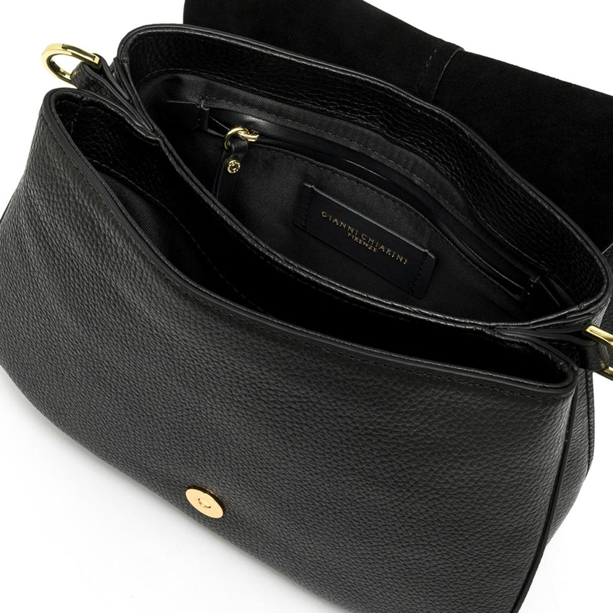 Gianni Chiarini Borsa a tracolla Helena Round Small Nero - 4