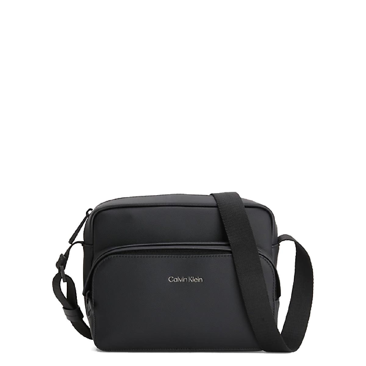 Calvin Klein Borsa a tracolla CK Must Pique in materiale riciclato CK Black - 1