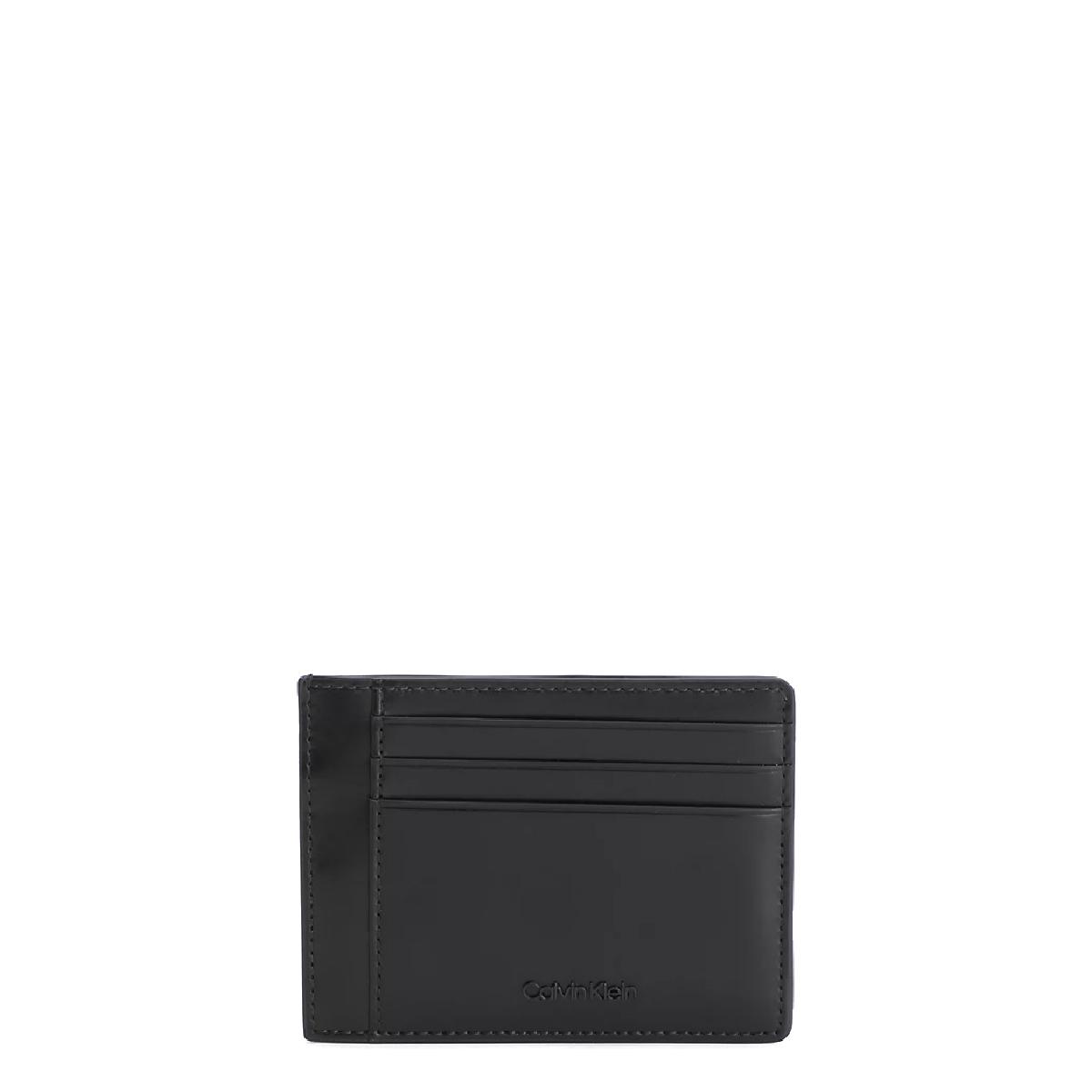 Calvin Klein Porta Carte di Credito CK Median in pelle CK Black - 1