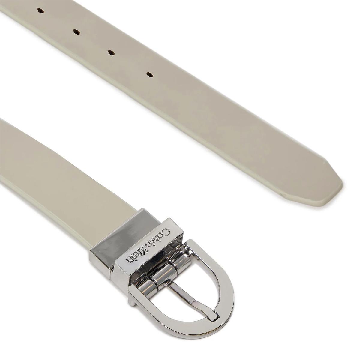 Calvin Klein Cintura Reversibile Round Buckle 20 mm Ecru Stoney - 3