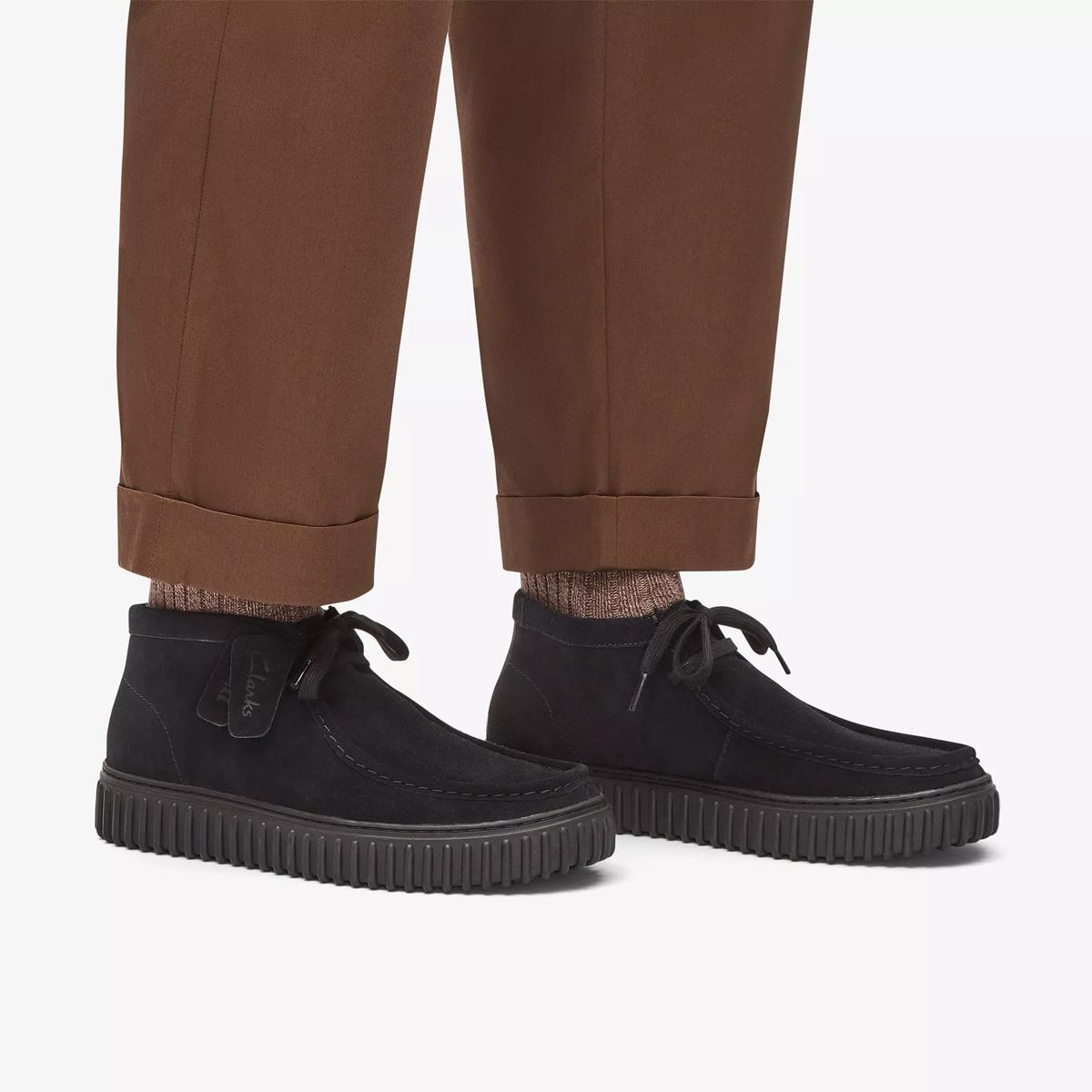 Clarks Scarpa Torhill Hi Black Suede - 7