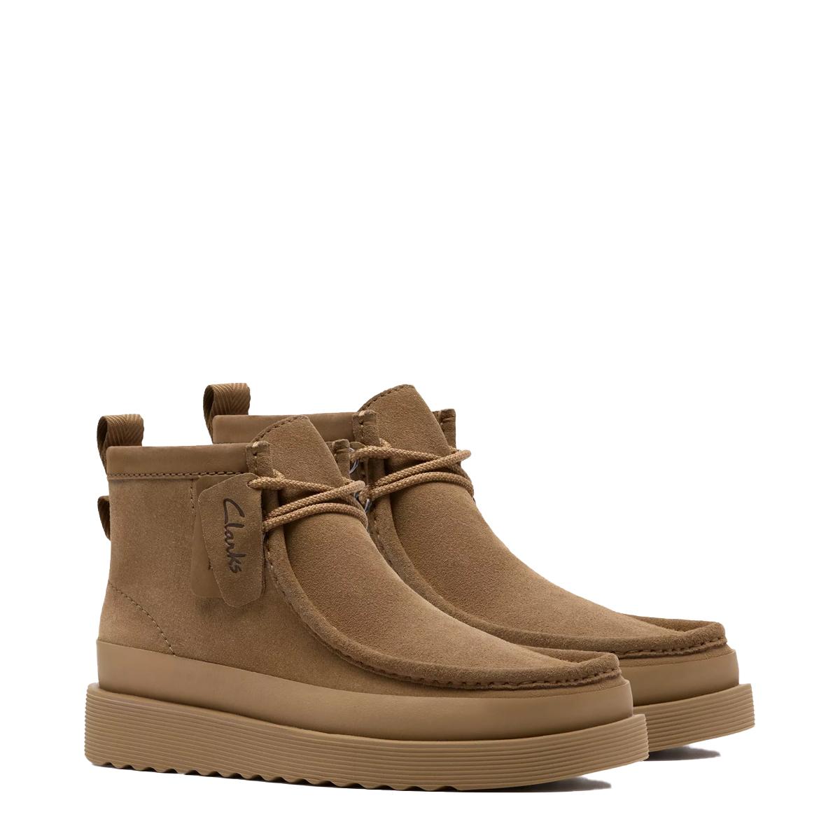 Clarks Stivaletto Wallabee FTR2 Hi Dark Sand Suede - 4