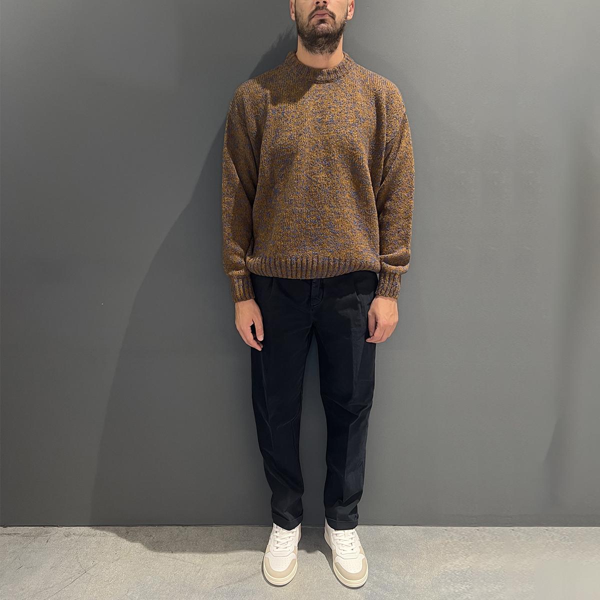 Clark Pantaloni Alfred Chino Pinces Navy Blue - 3