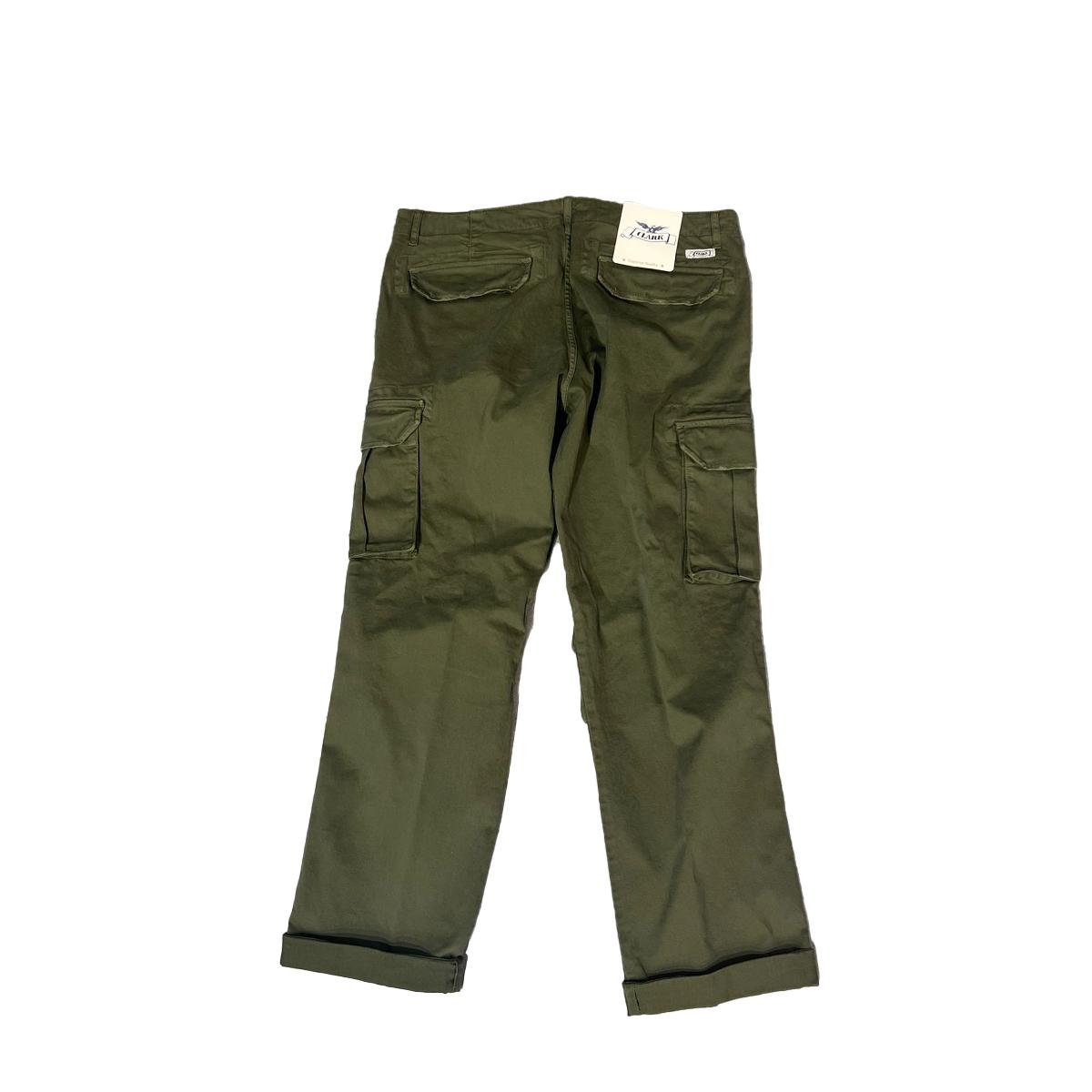Clark Pantaloni Curtis Cargo Over Army Green - 2