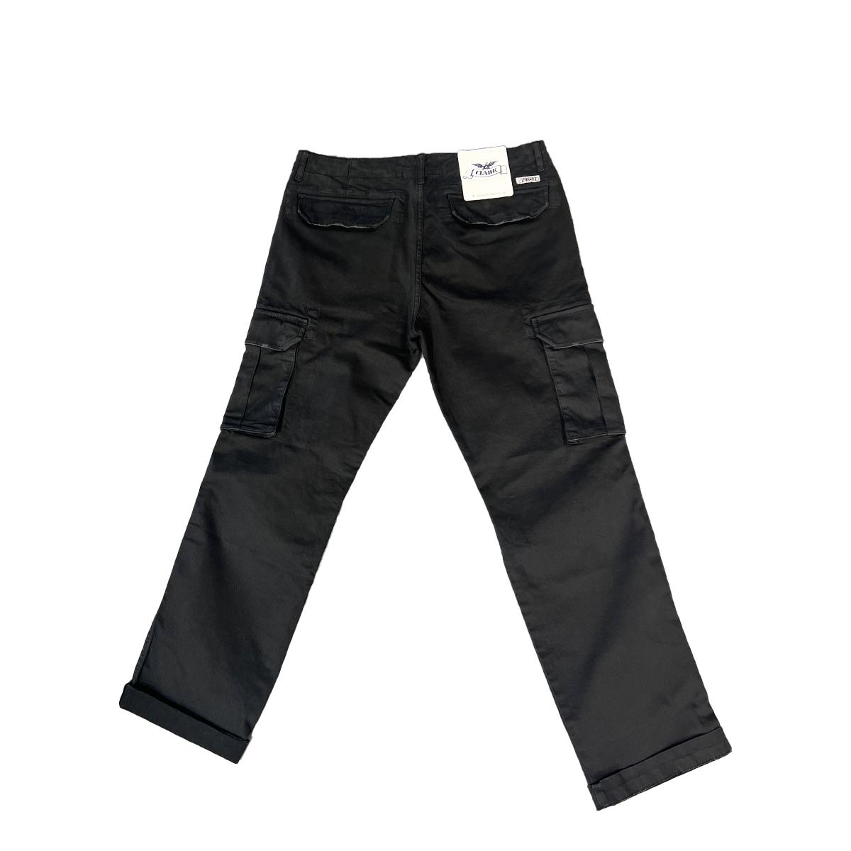 Clark Pantaloni Curtis Cargo Over Piombo - 2