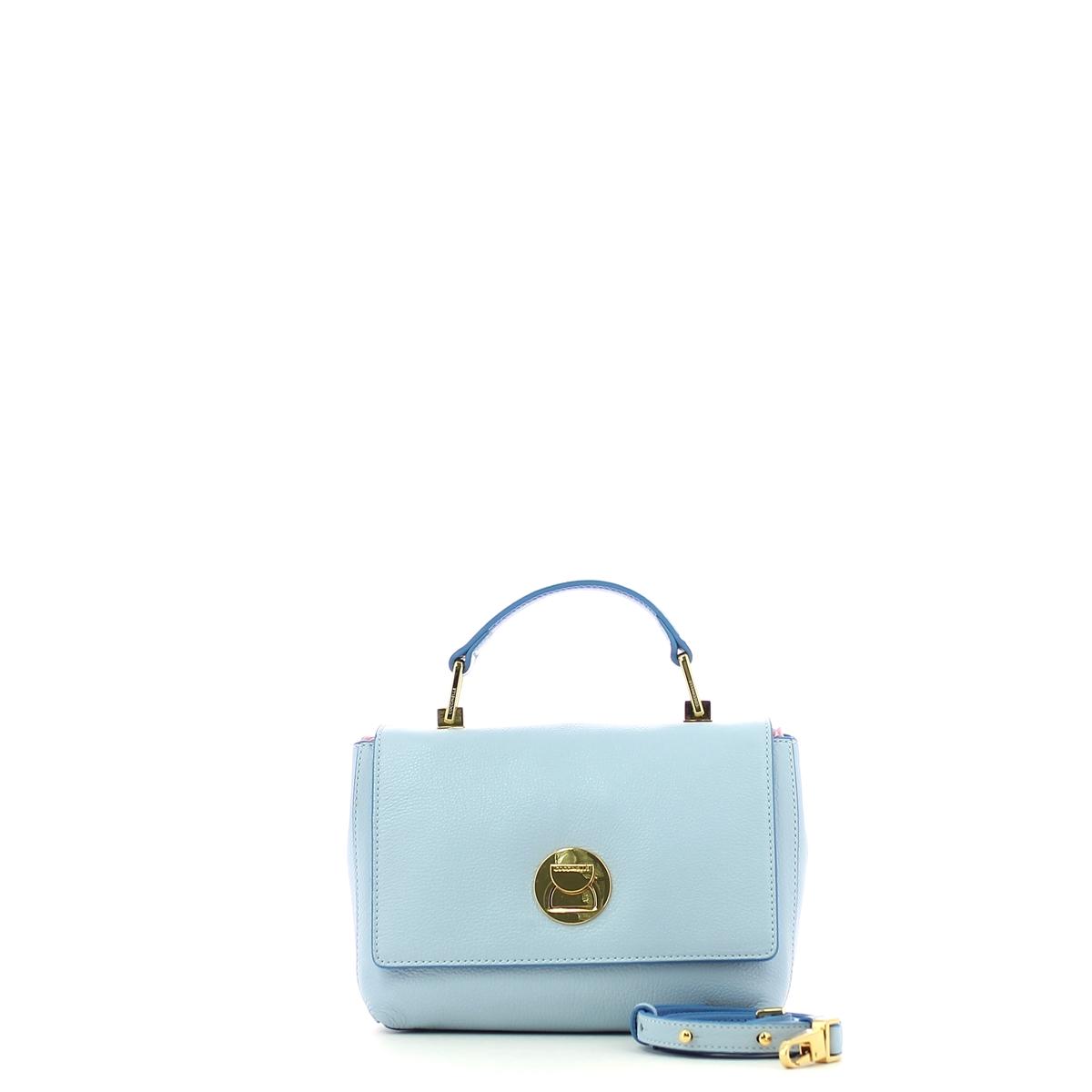 Liya leather minibag-IRIS/AZUR-UN