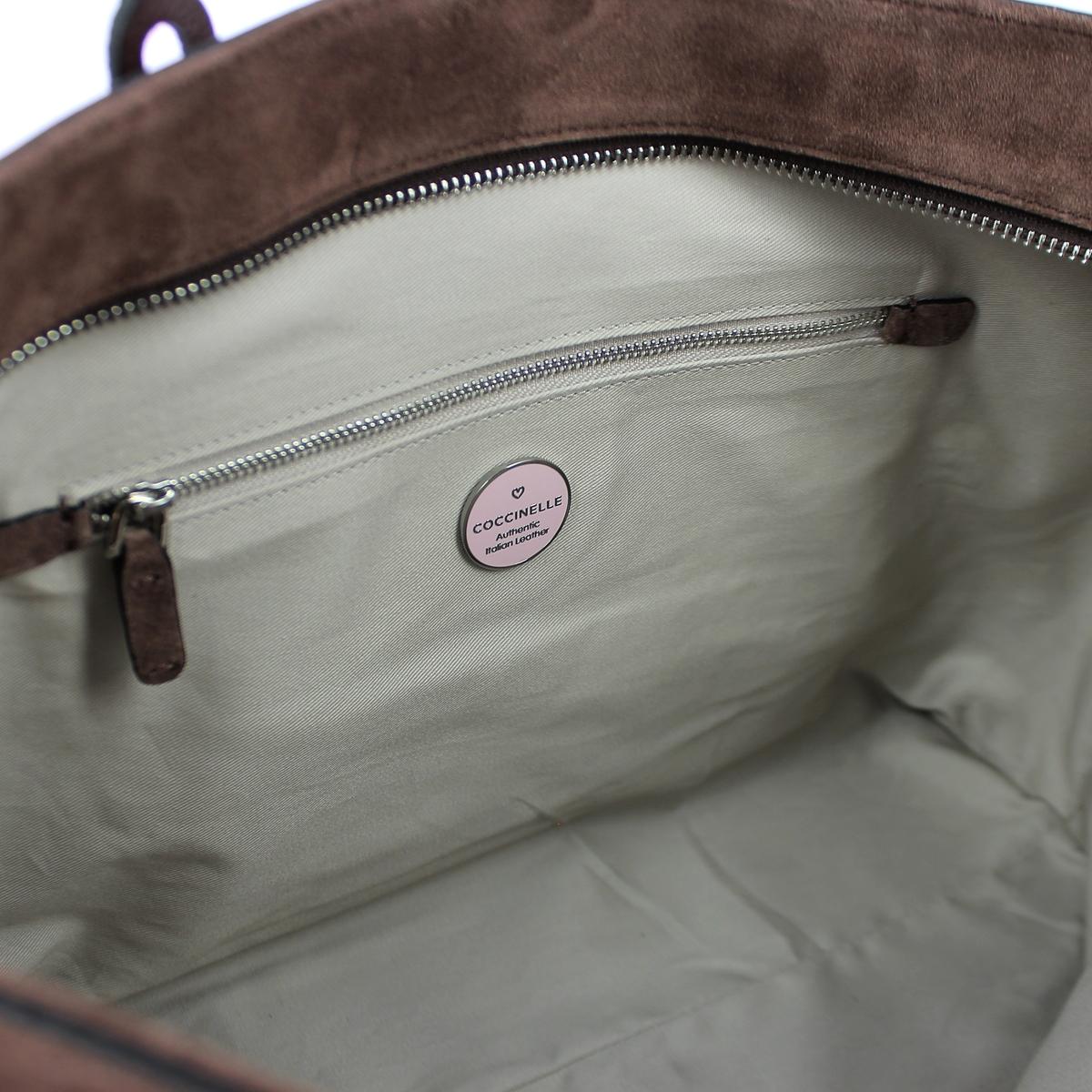 Maxi Shopper Naive in Suede-MARRON/GLACE-UN