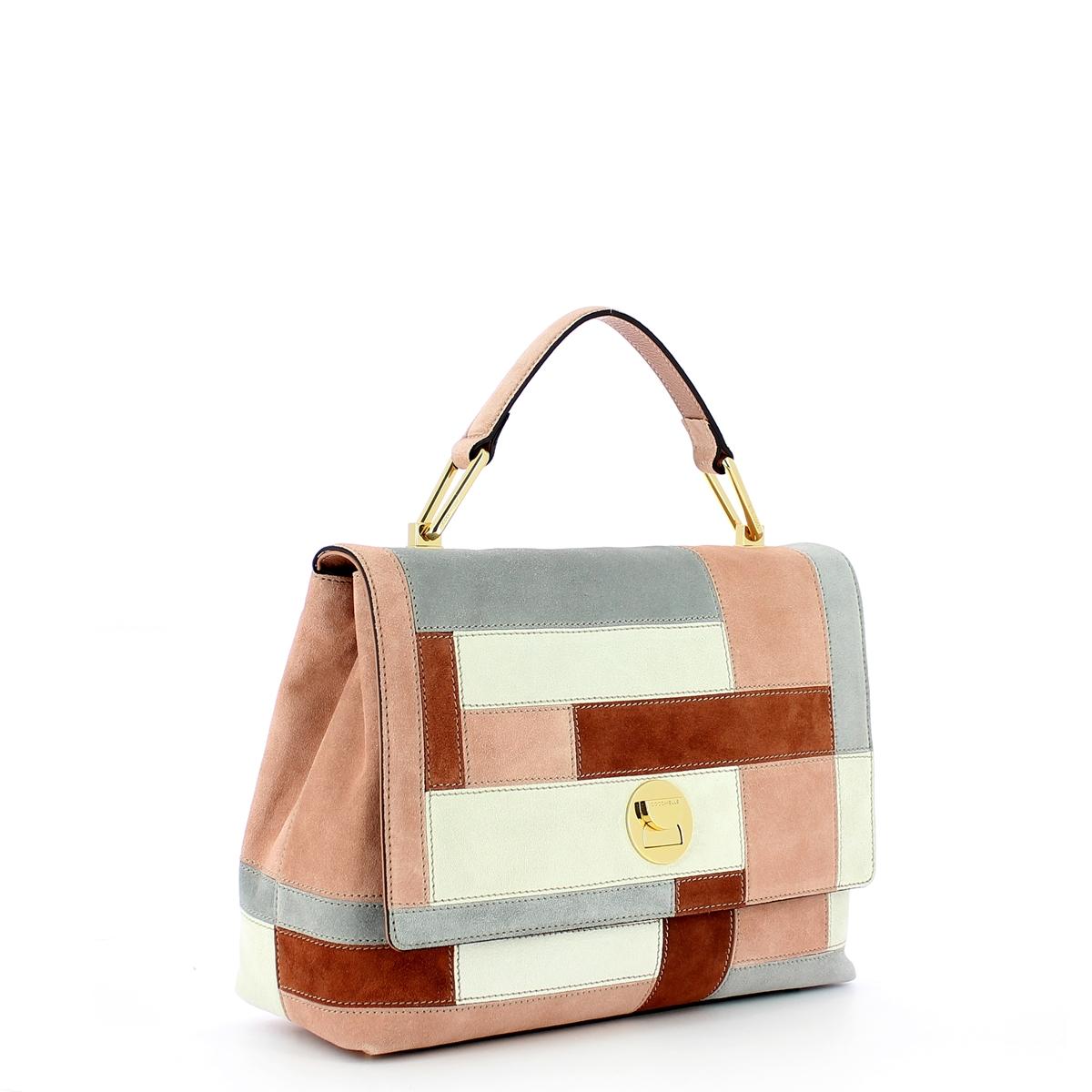 Coccinelle Borsa a mano Liya in patchwork camoscio - 2
