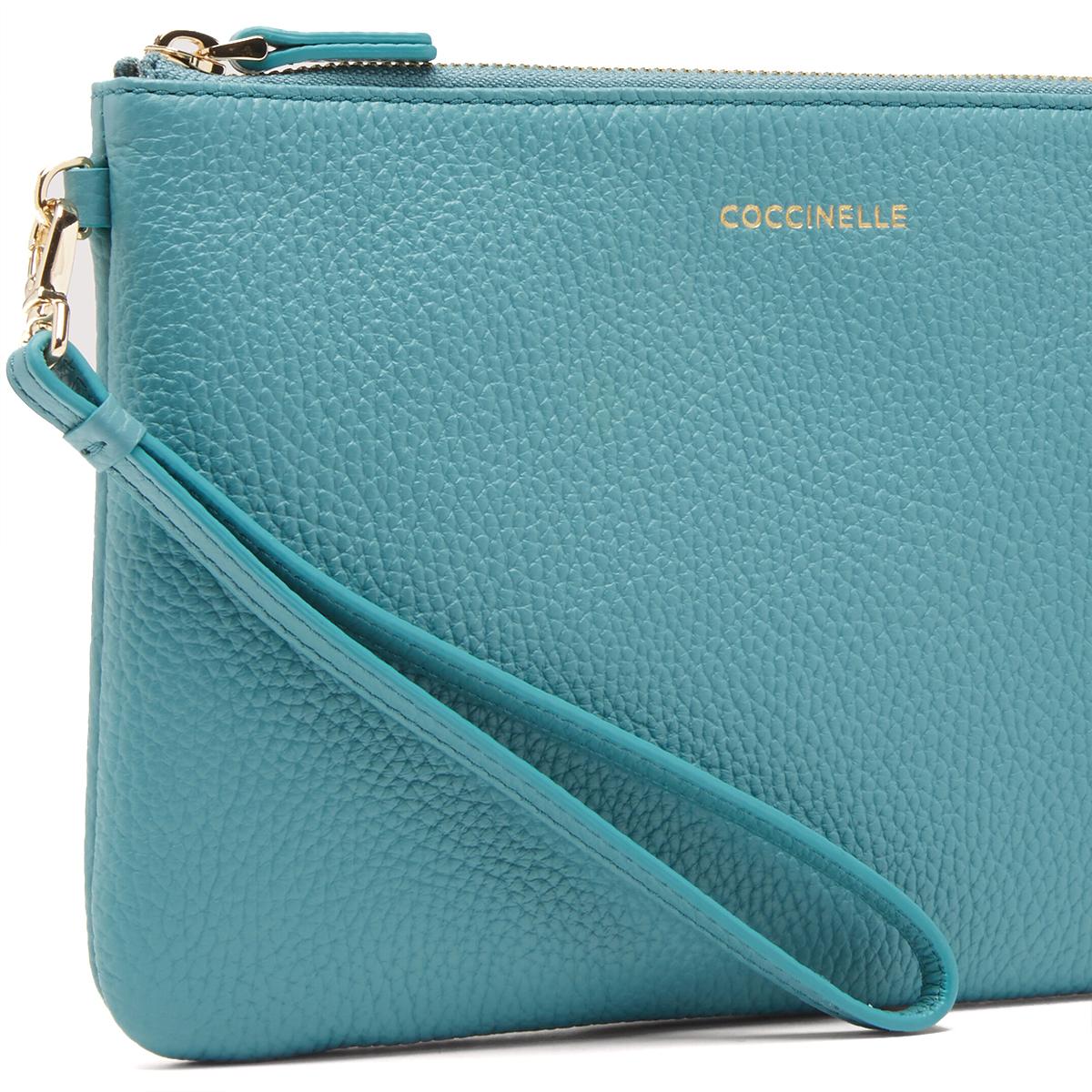 Coccinelle Pochette New Best Soft Medium Aqua - 3