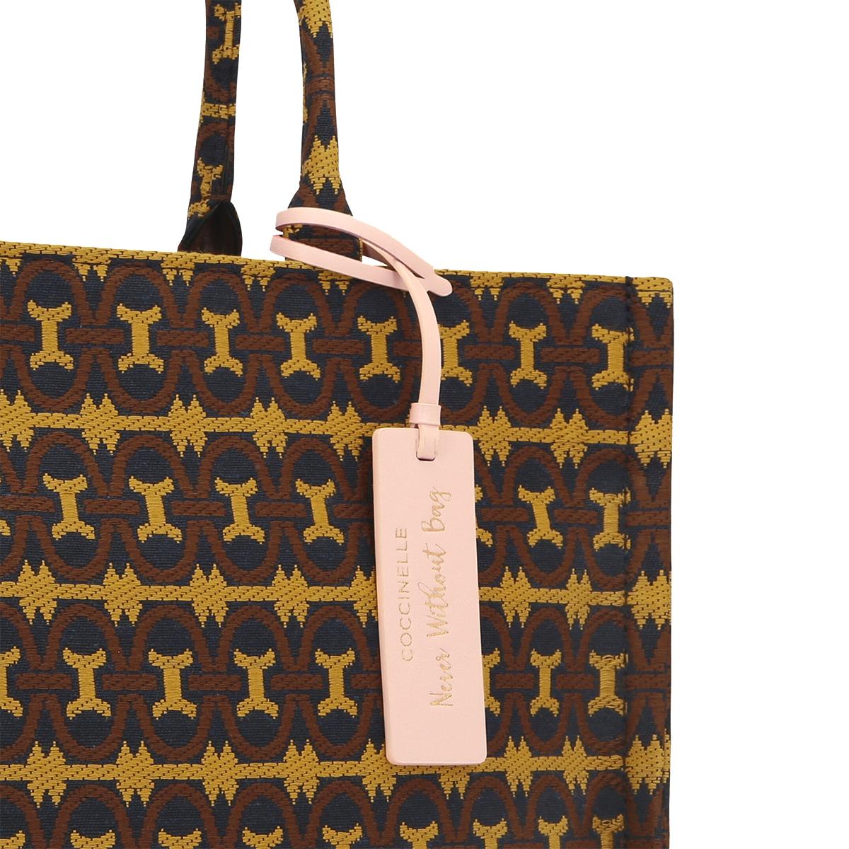 Coccinelle Borsa Never Without Monogram Medium Multicolor Resina Carruba - 3