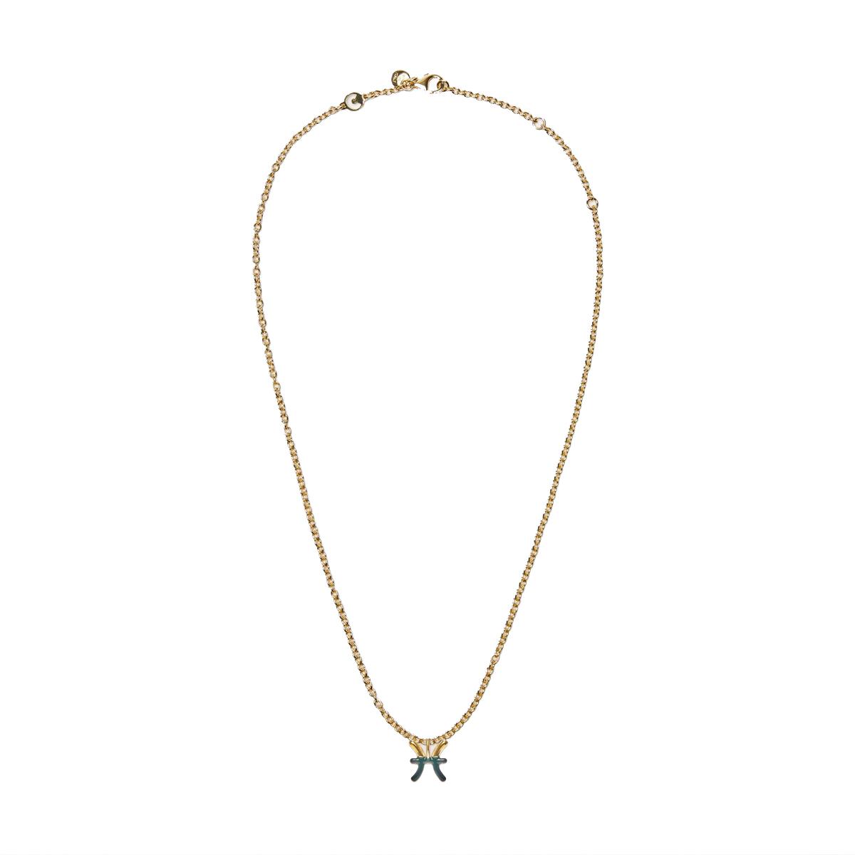 Coccinelle Collana Pesci Gold Petrolio - 1