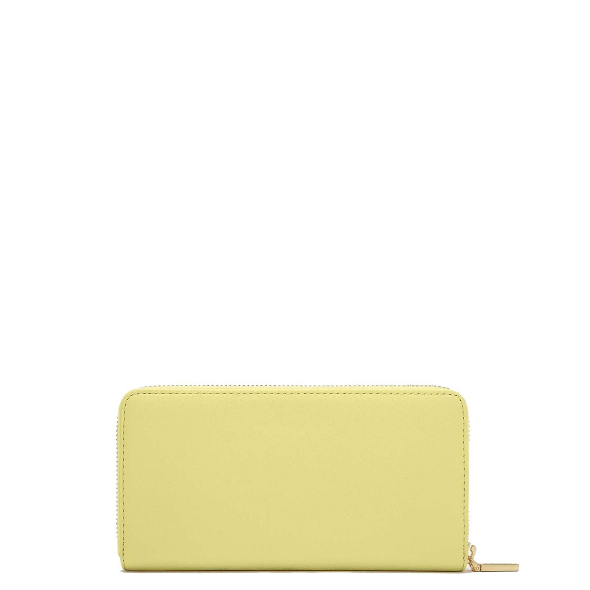 Coccinelle Portafoglio Metallic Soft Zip Around Lime Wash - 2