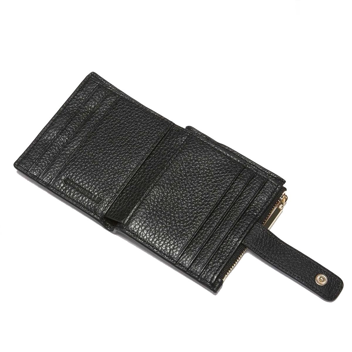 Coccinelle Porta Tessere Metallic Soft Small Noir - 2