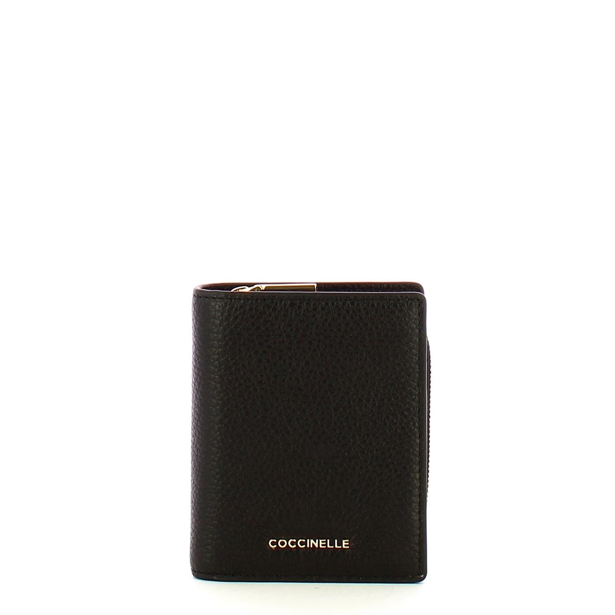 Coccinelle Portafoglio Metallic Soft Noir - 1