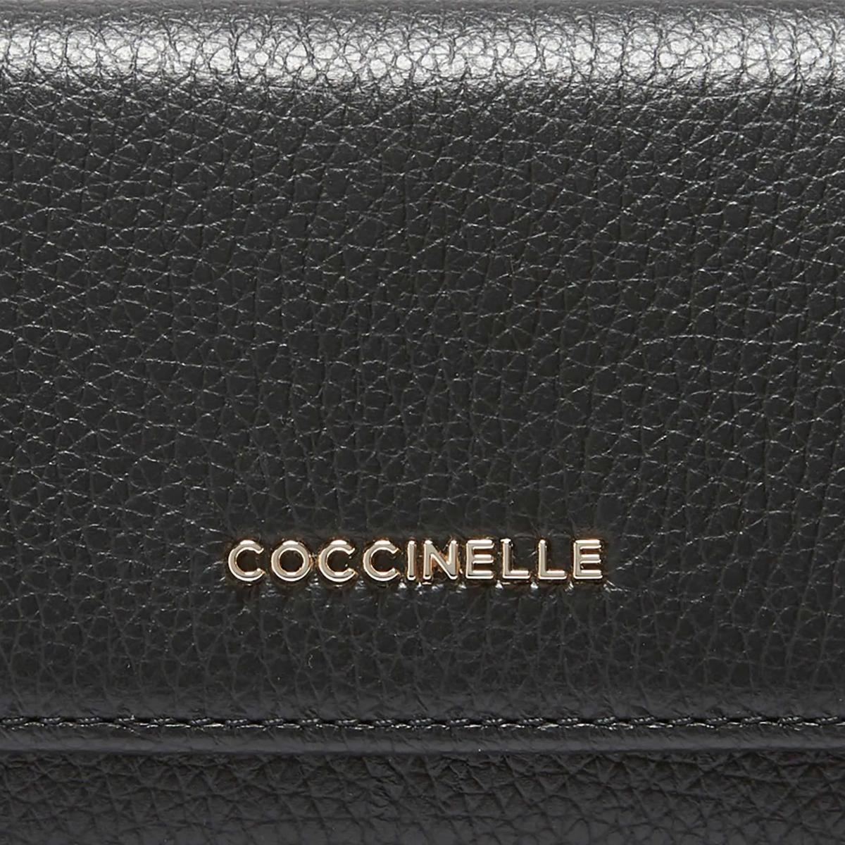 Coccinelle Portafoglio Metallic Soft Noir - 3