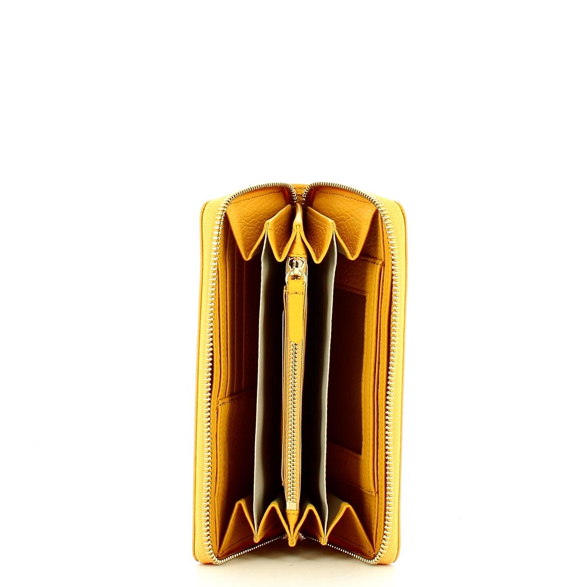 Coccinelle Portafoglio Metallic Soft Large Zip Around Soleado - 3