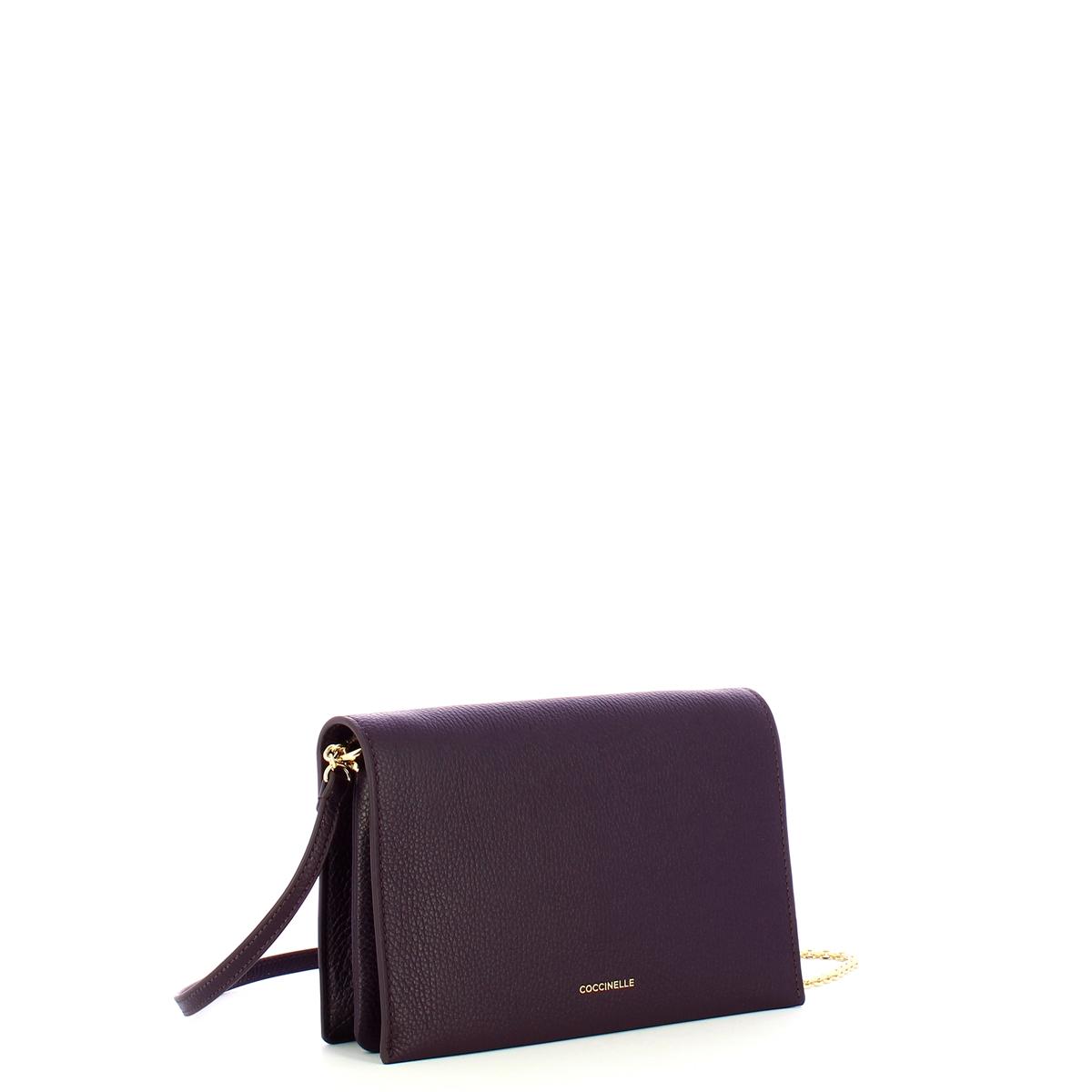 Coccinelle Pochette Dandy Mini Prune - 2