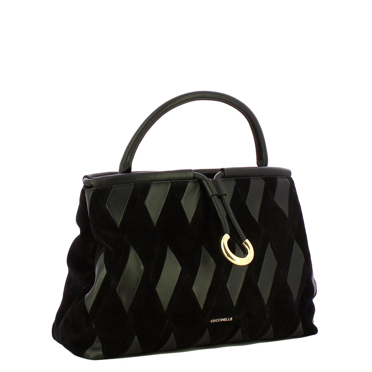 Coccinelle Borsa a mano Lisbet Patch Noir Noir - 2