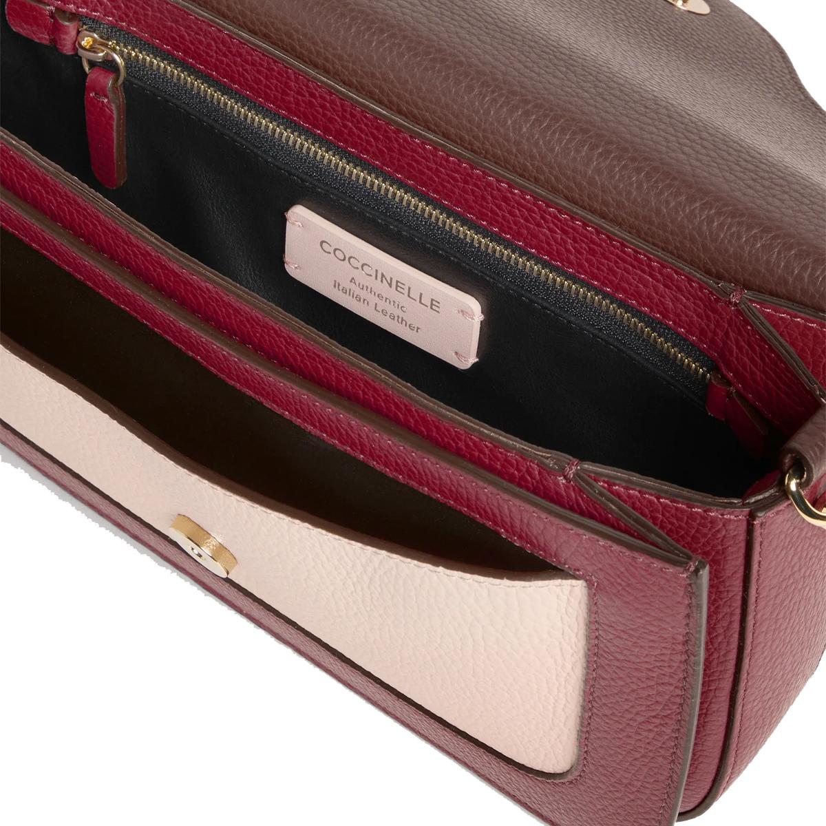 Coccinelle Borsa a tracolla C-Me Tricolor Ribes Brunette Betulla - 4