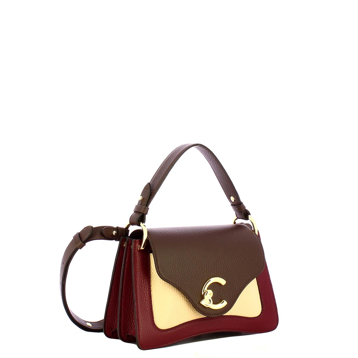 Coccinelle Borsa a mano C-Me Tricolor Small Ribes Brunette Betulla - 2