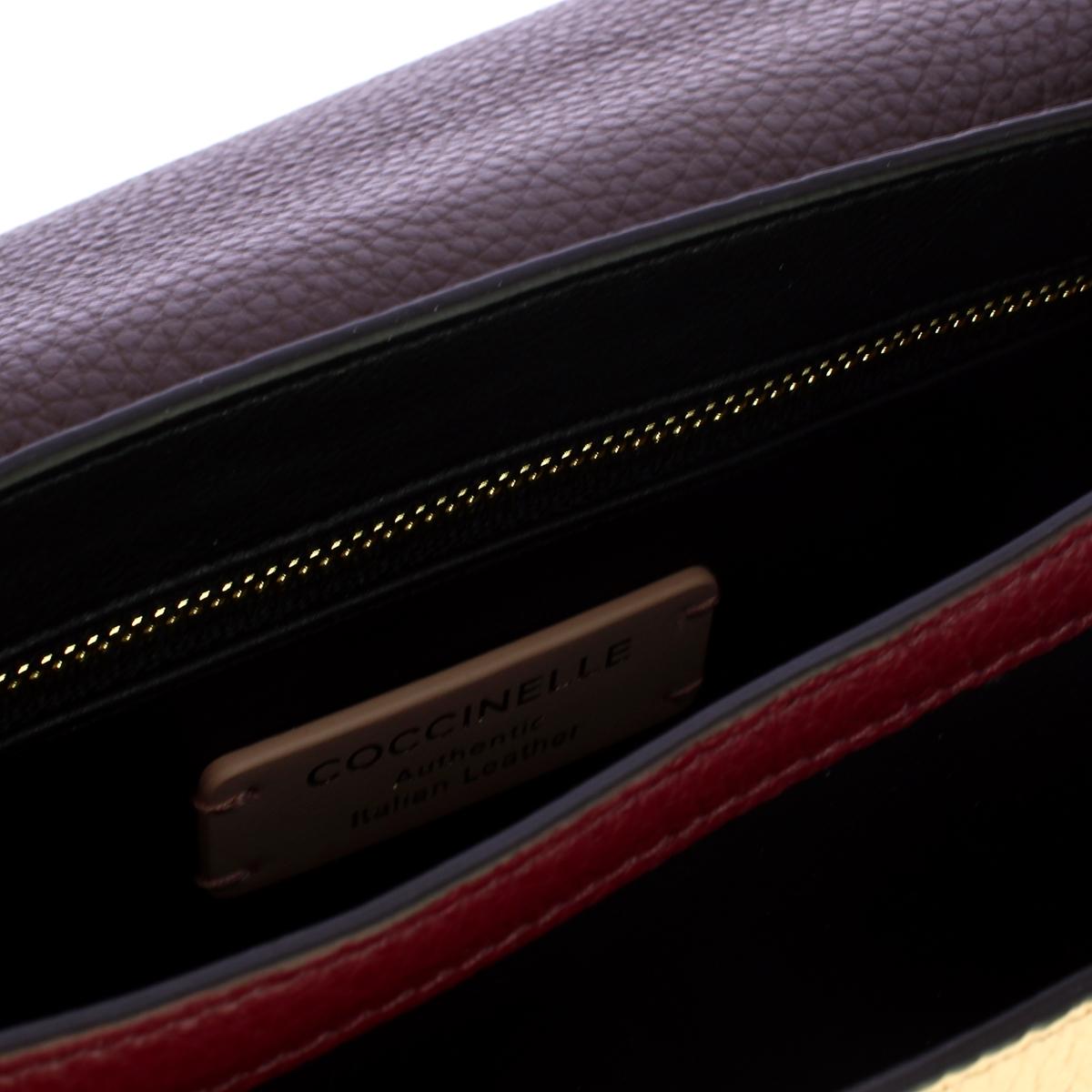 Coccinelle Borsa a mano C-Me Tricolor Small Ribes Brunette Betulla - 3