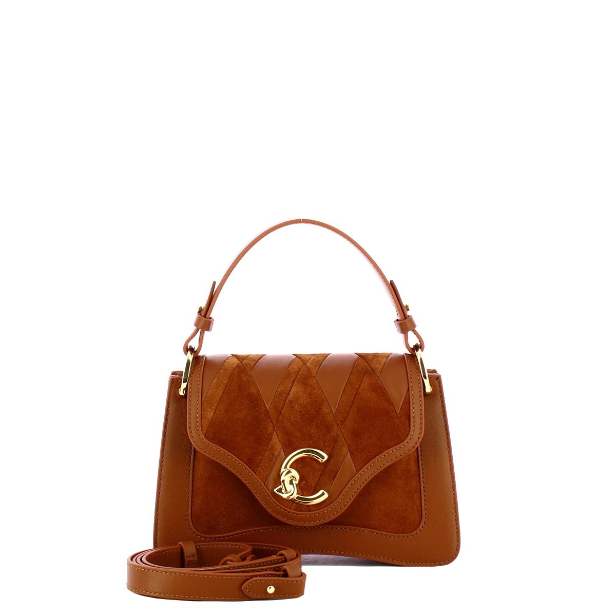 Coccinelle Borsa a mano C-Me Patch Small Cognac - 4