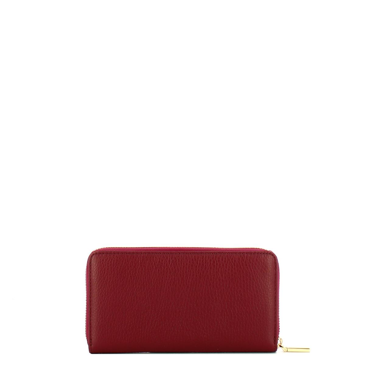 Coccinelle Portafoglio Metallic Soft Large Zip Around Ribes - 2