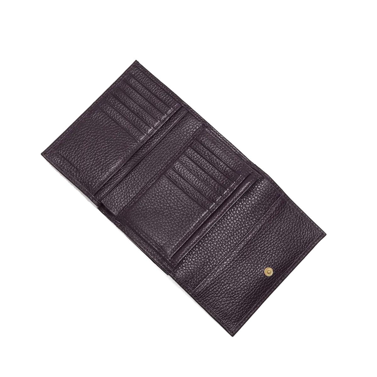 Coccinelle Portafoglio Medio Metallic Soft Prune - 2