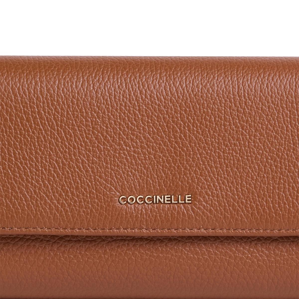 Coccinelle Portafoglio Metallic Soft Cognac - 3