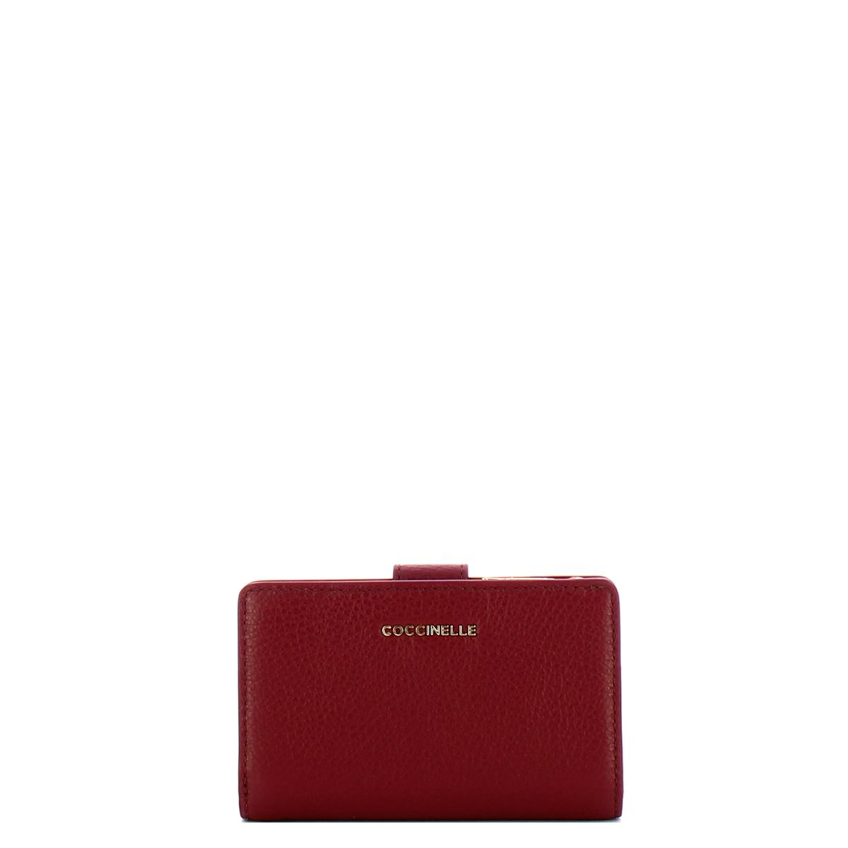 Coccinelle Portafoglio Medio Metallic Soft Ribes - 1