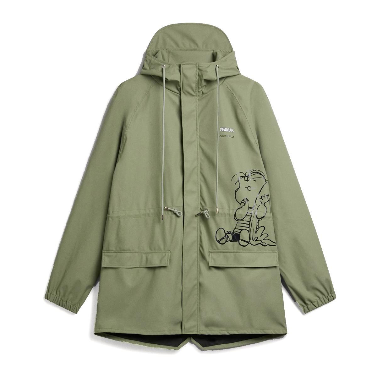 Coccinelle Cappotto Impermeabile Peanuts Greenery - 1