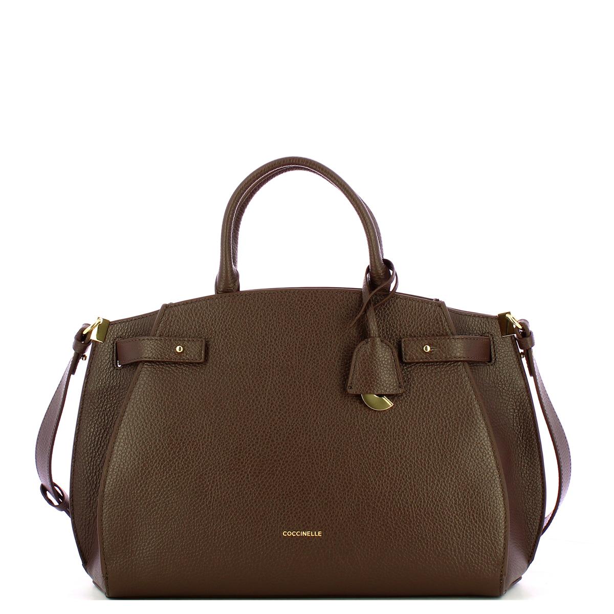 Coccinelle Borsa a mano Kliche media Fondant Brown - 1