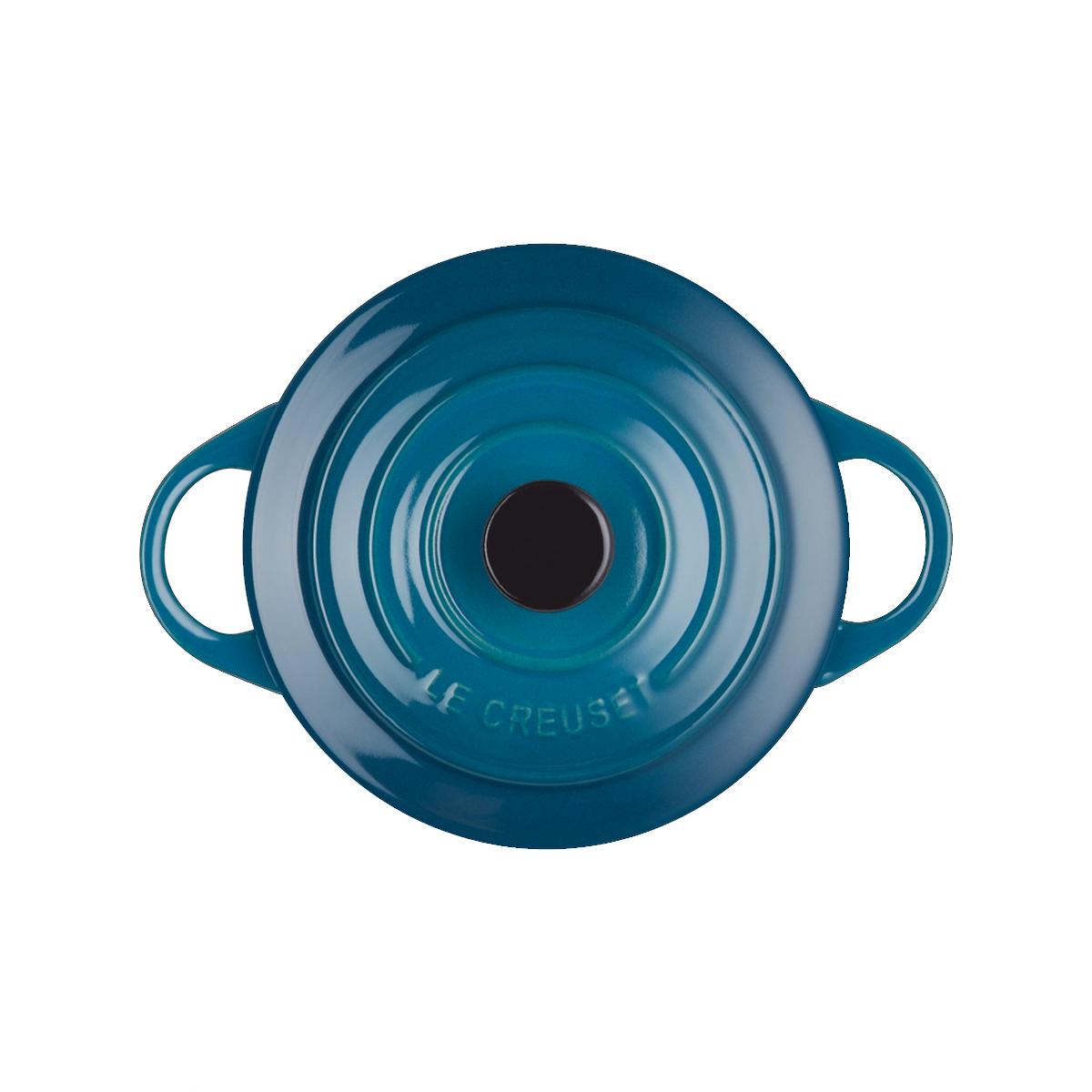 Le Creuset Mini Coccotte Rotonda 10 cm Deep Teal - 4