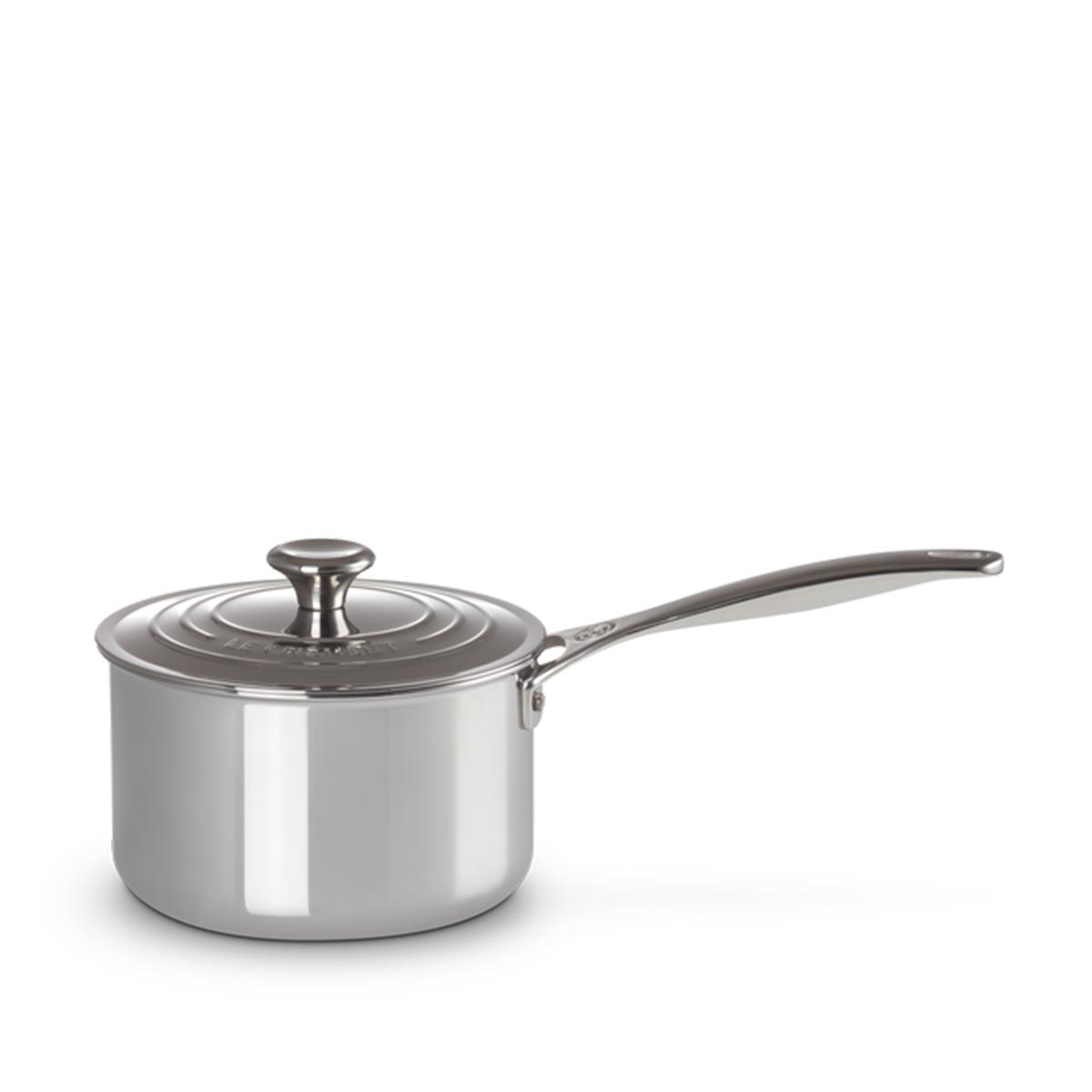Le Creuset Casseruola con coperchio in acciaio inox 18 cm - 1