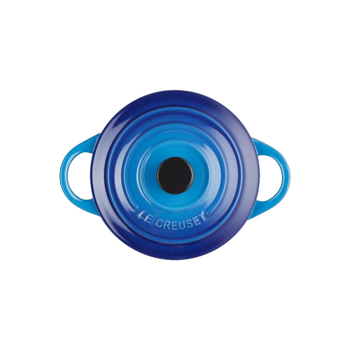 Le Creuset Mini Coccotte Rotonda 10 cm Azure Blu - 4