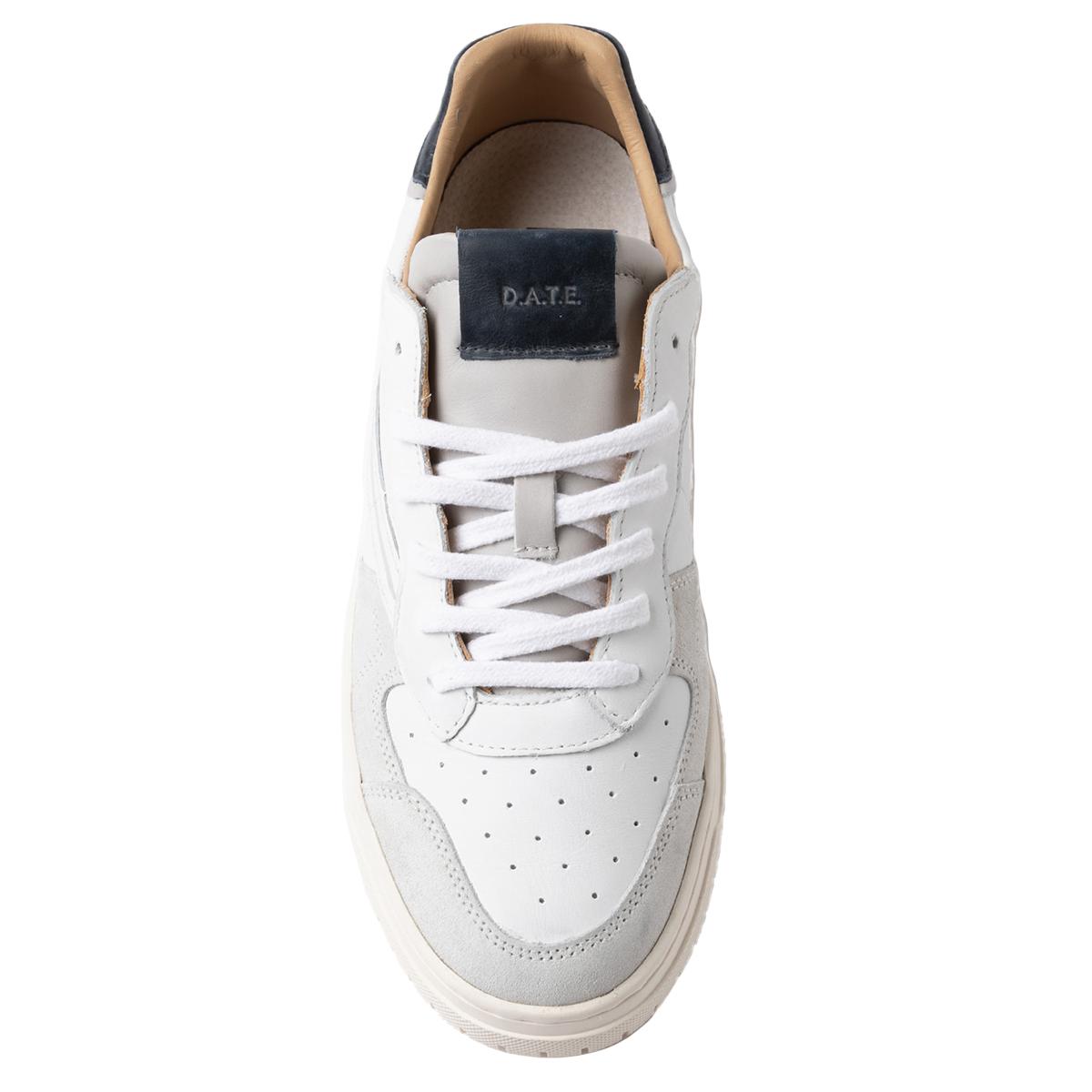 D.A.T.E. Sneakers Torneo Pure Vintage White Blue - 3
