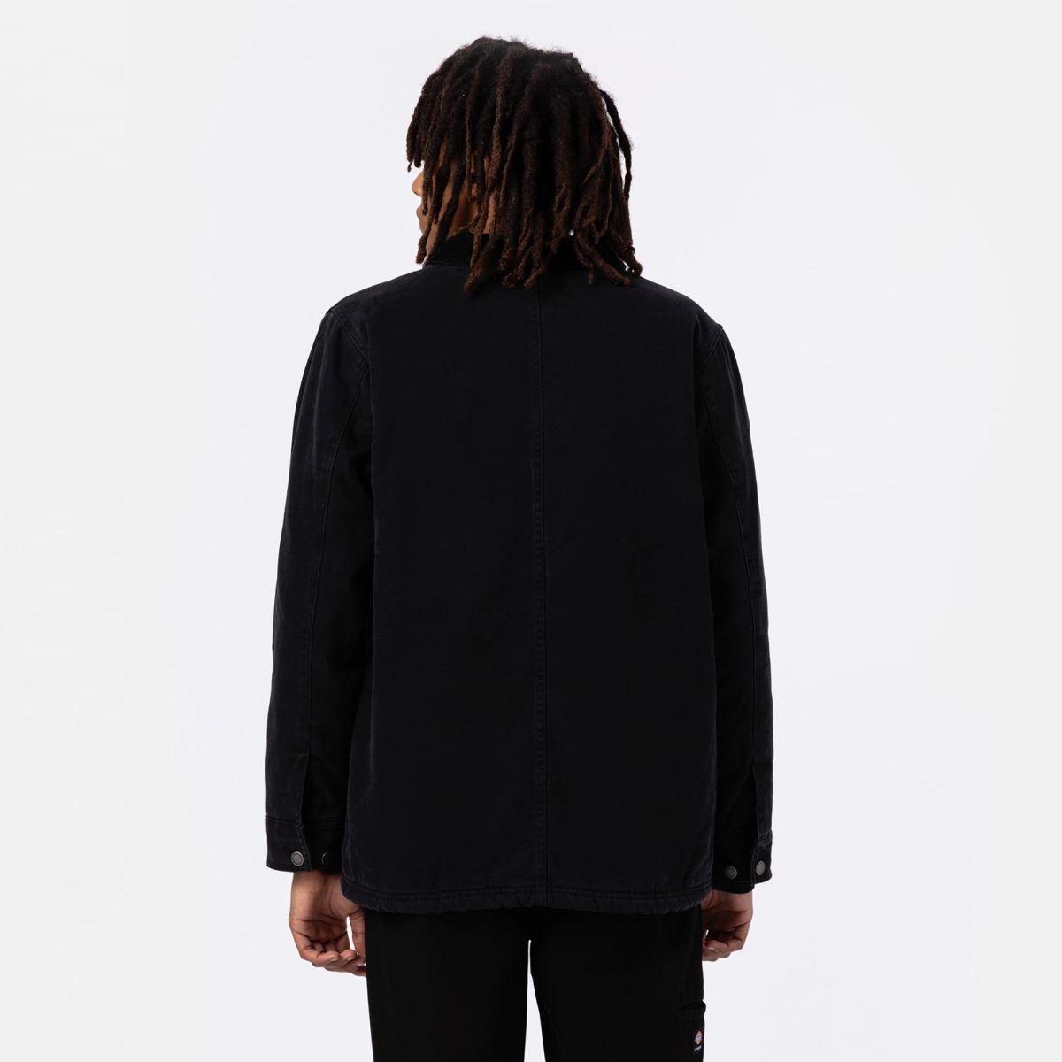 Dickies Giacca Duck Canvas Chore Washed Black - 2