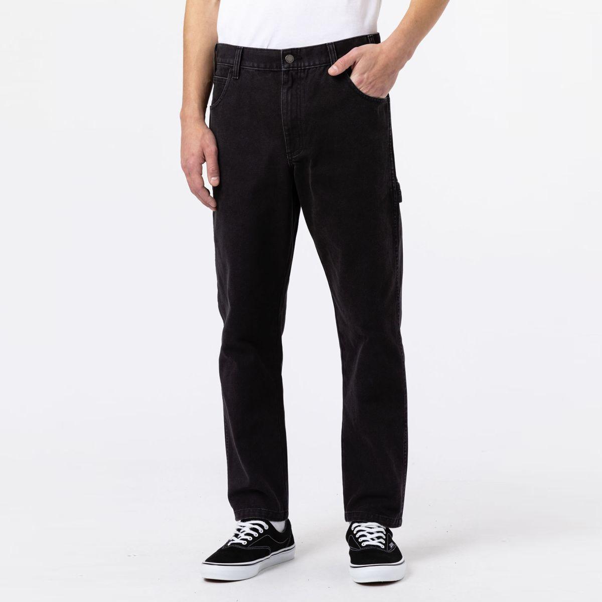 Dickies Pantaloni Duck Carpenter Washed Black - 1