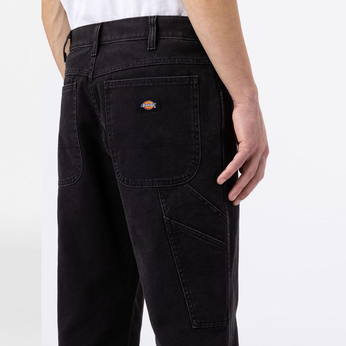 Dickies Pantaloni Duck Carpenter Washed Black - 7