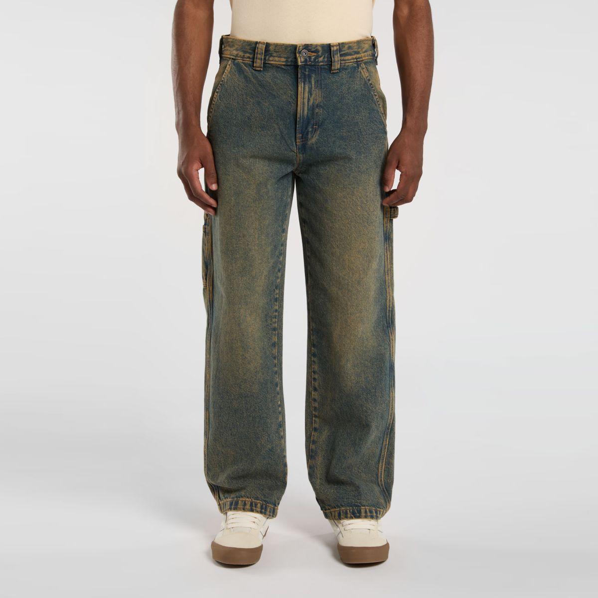Dickies Jeans Stevensville Carpenter Denim Yellow Fade Ind - 2