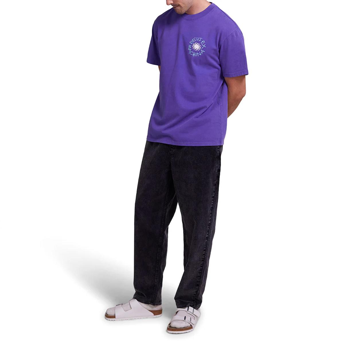 Deus Ex Machina T-Shirt Custom Leisure Tee Deep Blue - 4