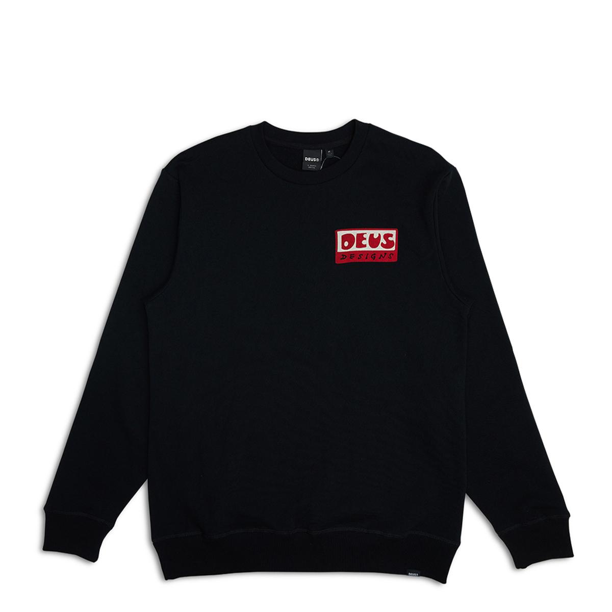 Deus Ex Machina Felpa Nice To See You Crew Black - 1