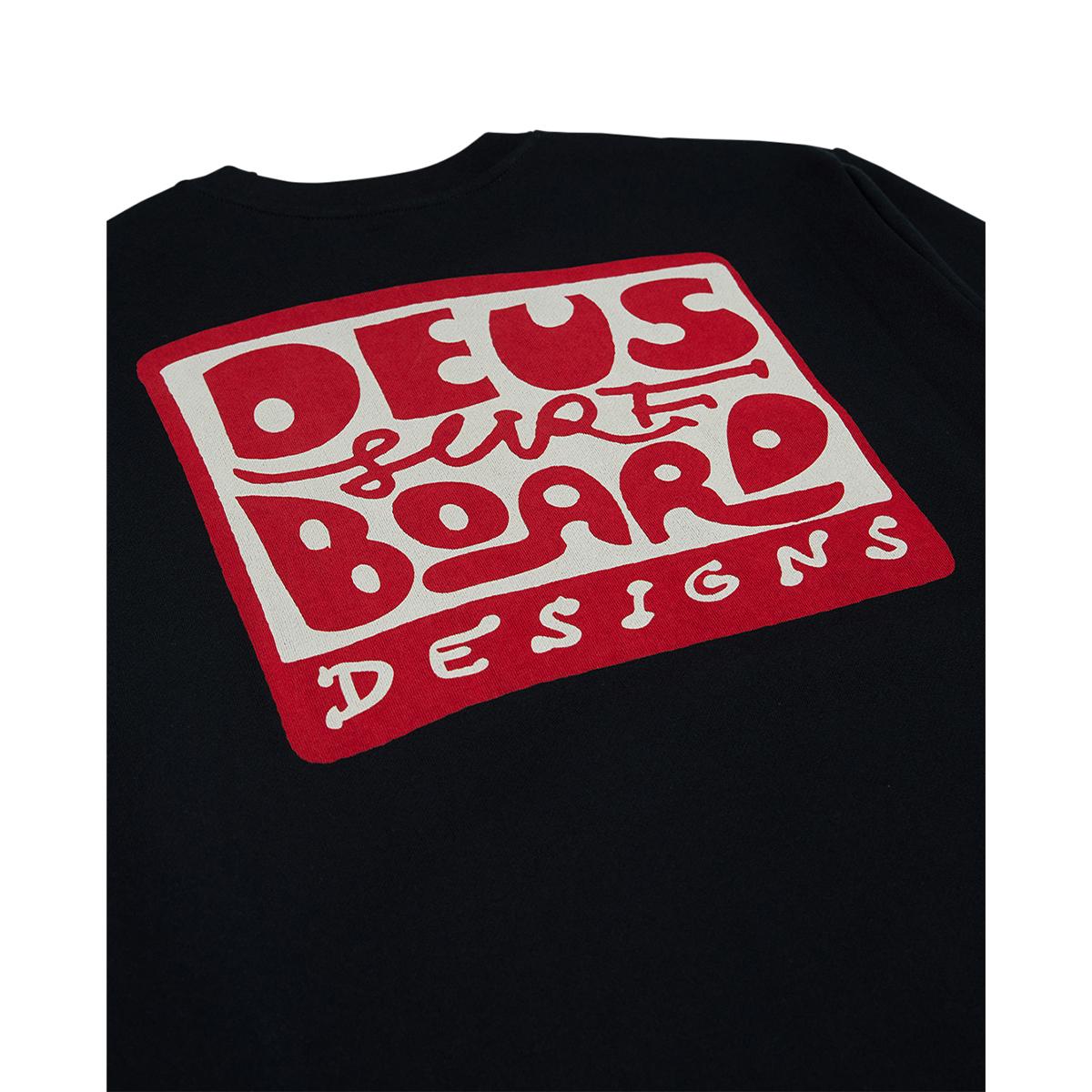 Deus Ex Machina Felpa Nice To See You Crew Black - 3