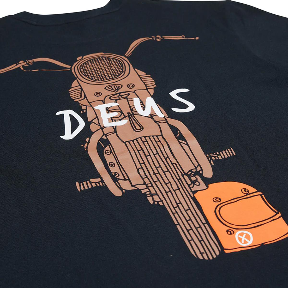 Deus Ex Machina T-Shirt Frontage Black - 8